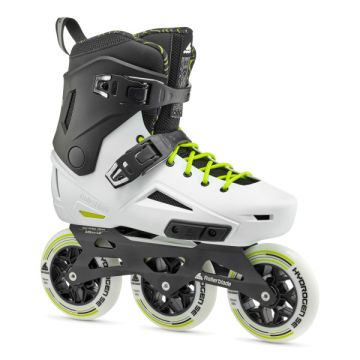 Rollerblade Lightning Freeskates Inline Rulleskøjte 110mm Hvid/Sort