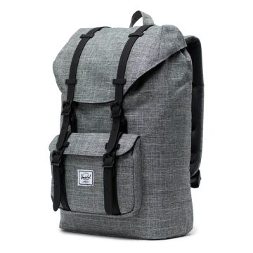 Herschel Little America Grey Crosshatch Black Light