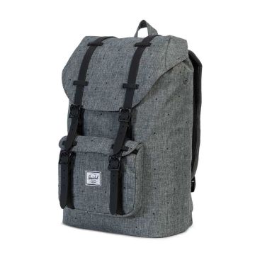 Herschel Little America Grey Crosshatch Black Light