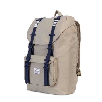 Herschel Little America Grey Crosshatch Black Light