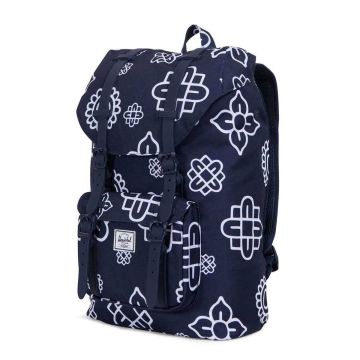 Herschel Little America Grey Crosshatch Black Light