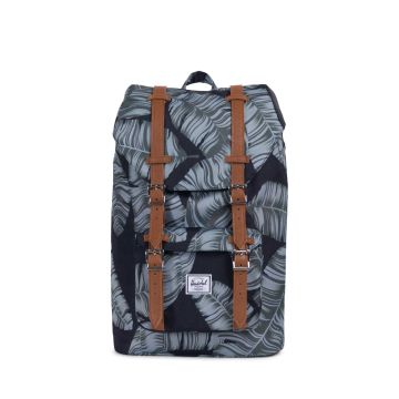 Herschel Little America Grey Crosshatch Black Light