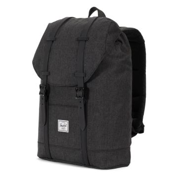 Herschel Retreat 14 L Mid-Volume Black Crosshatch Black Rubber