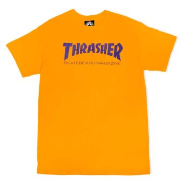 Thrasher Skate Magazine T-shirt Gold Purple