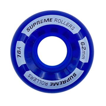 Supreme Rollers Side By Side Hjul 62mm/78A Blå 4 Pak