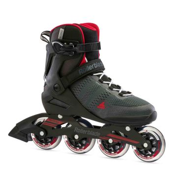 Rollerblade Spark 84 Inliner Rulleskøjte Mørk grå/Rød