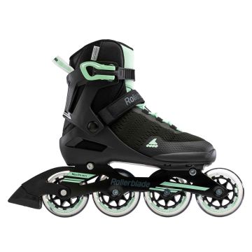 Rollerblade Spark 84 – inline rulleskøjte dame sort med mintgrønne detaljer