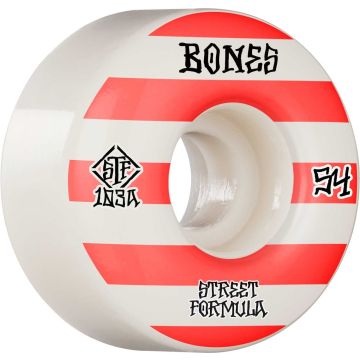 Bones Wheel Patterns • STF 103A • 54mm • White • V4 Wide
