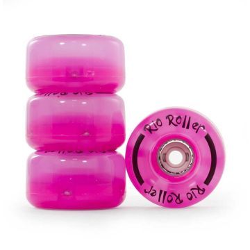 Rio Roller Light Up Wheels Pink Frost