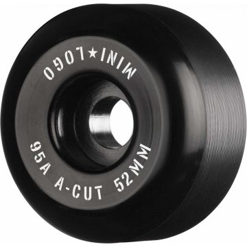 Mini Logo Skateboard Hjul A-cut "2" 52mm 95A Sort 4-pak