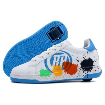 Breezy Rollers Rullesko Splash Hvid/Lys blå