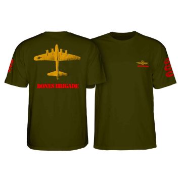 Bones Brigade Bomber T-shirt Military Green