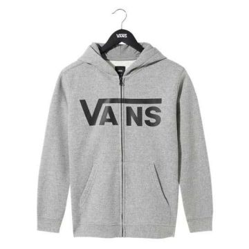 Vans Classic Zip Hoody Boys Cement Heather-Black