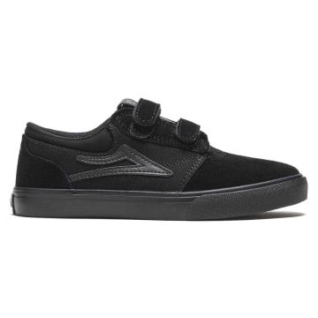 Lakai Griffin Kids Skater Sko m. Ruskind Sort/Sort - 13/30