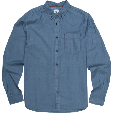 Element Cooper Long Sleeve Shirt Indigo Blue