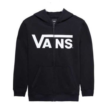 Vans Classic Zip Hoody Boys Black V00J6LY28