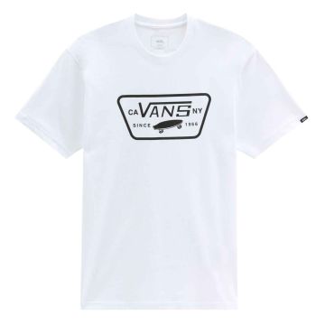 Vans Mens T-shirt Full Patch Hvid/Sort