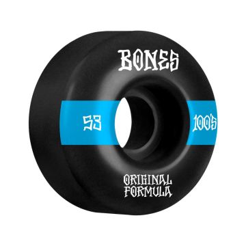 Bones Wheels OG Formula Skateboard Hjul 100 53mm V4 Wide 4pk Sort 